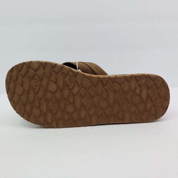 NEW Flojos Mens Size 9 Tan Slip On Cushion Comfort Thong Flip Flop Sandals main image 4